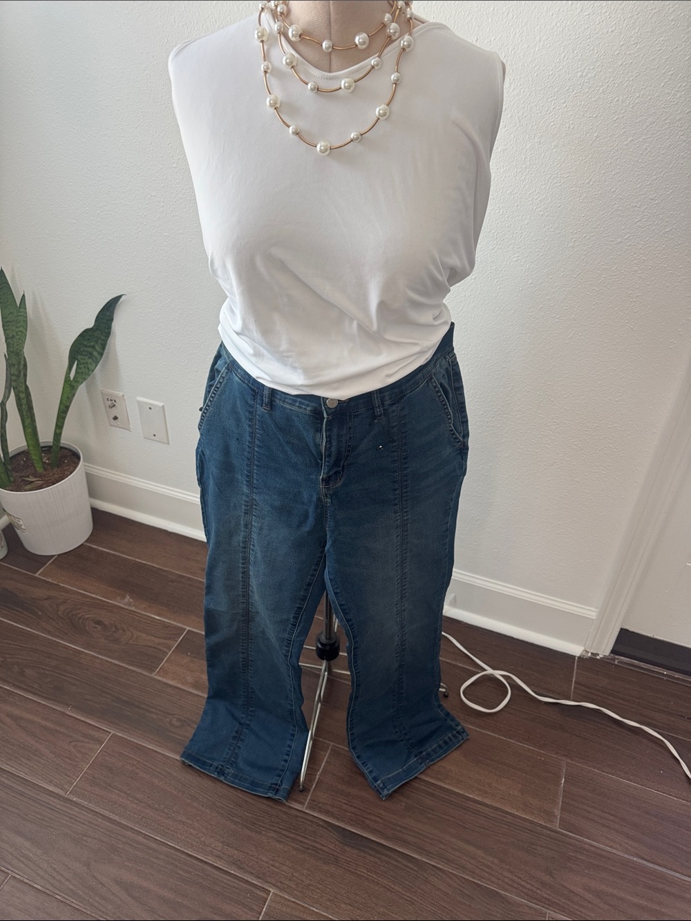 Nanette Lepore Blue Boot Cut Jeans - Picture 2 of 3